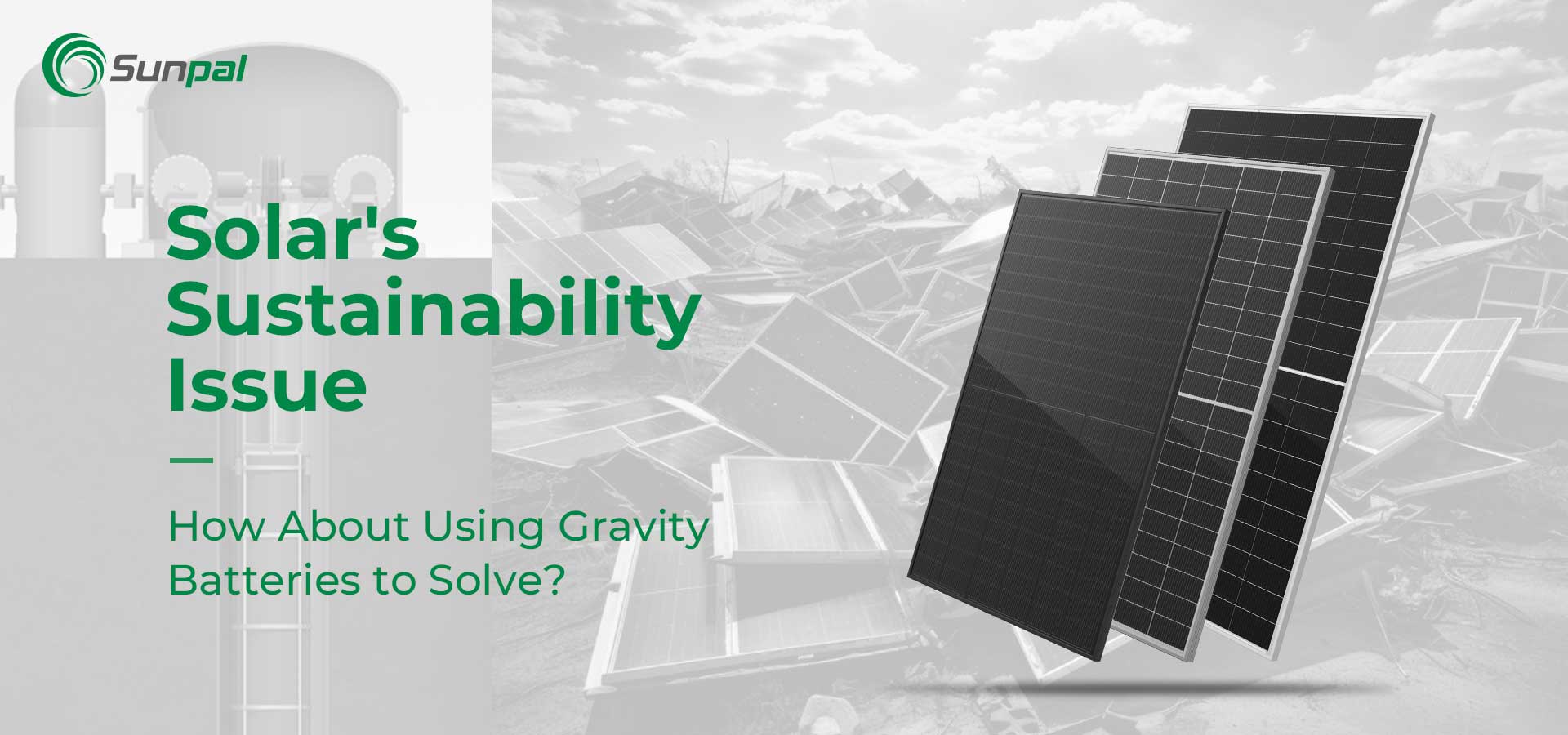 Problem zrównoważonego rozwoju firmy Solar | Używać baterii grawitacyjnych, aby sobie poradzić?